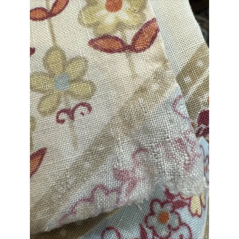 Lot 2 Vintage Cannon‎ Monticello Standard Pillowcases Floral Boho Earth Tones
